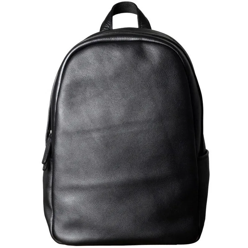 Leather Black Mens Cool Backpacks Large Travel Backpacks Hiking Backpack for men