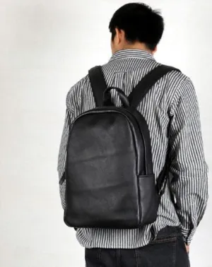 Leather Black Mens Cool Backpacks Large Travel Backpacks Hiking Backpack for men