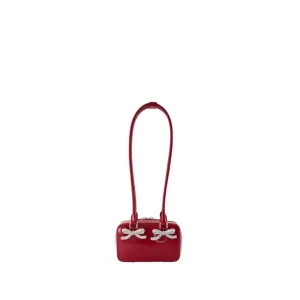 Leather Shoulder Bag - Leather - Burgundy