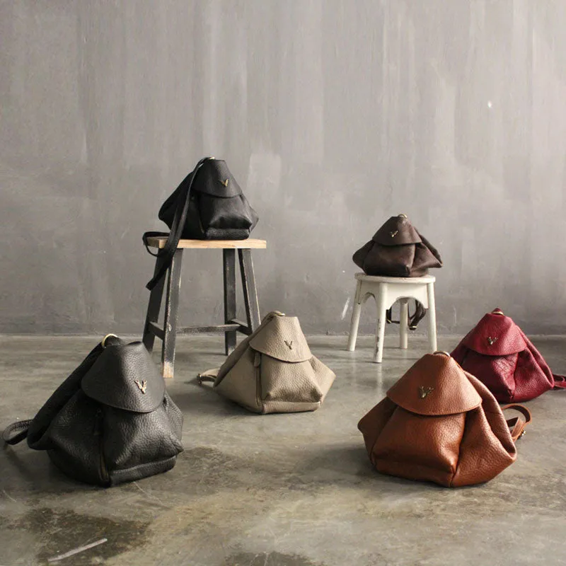 LEATHER WOMEN Vintage SHOULDER BAG Fashion Backpack Purses FOR WOMEN