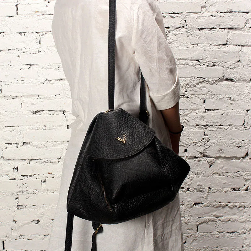 LEATHER WOMEN Vintage SHOULDER BAG Fashion Backpack Purses FOR WOMEN
