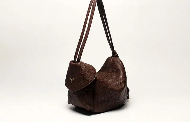 LEATHER WOMEN Vintage SHOULDER BAG Fashion Backpack Purses FOR WOMEN