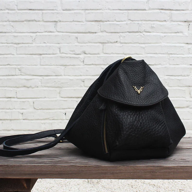LEATHER WOMEN Vintage SHOULDER BAG Fashion Backpack Purses FOR WOMEN