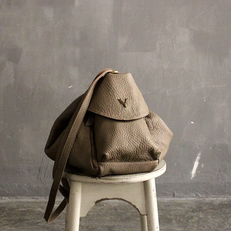 LEATHER WOMEN Vintage SHOULDER BAG Fashion Backpack Purses FOR WOMEN