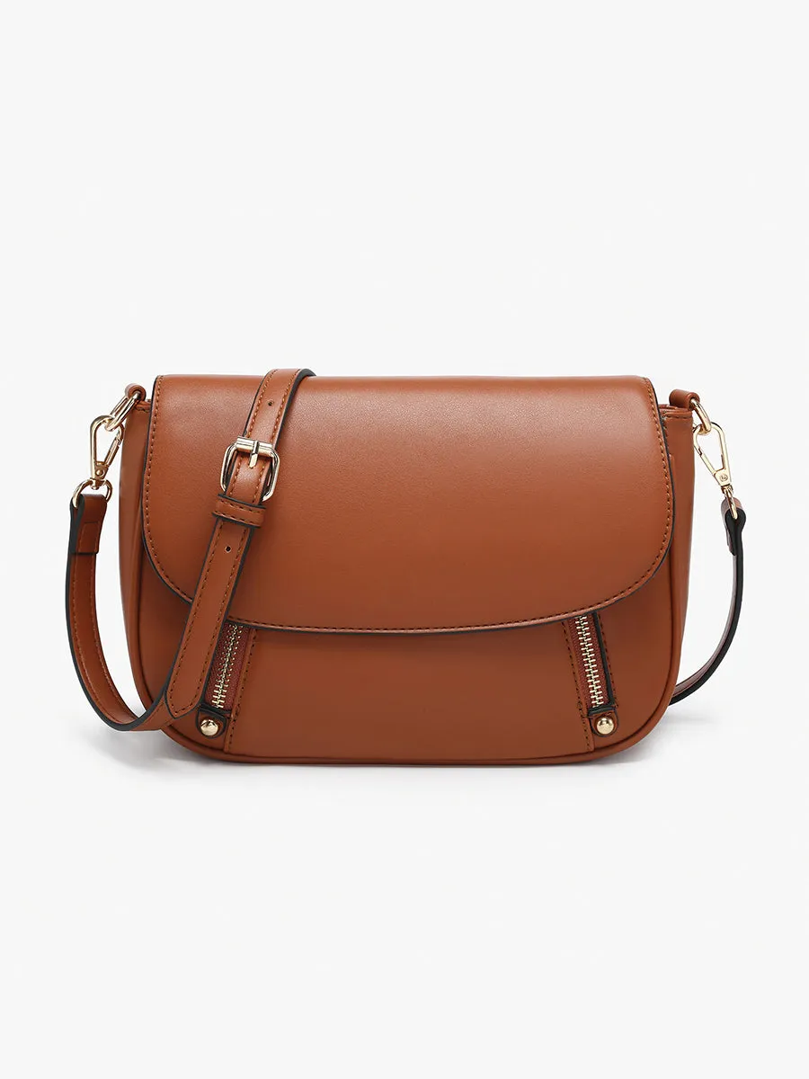 Lindsay Vegan Dual Zip Crossbody