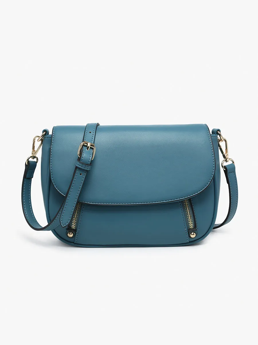 Lindsay Vegan Dual Zip Crossbody