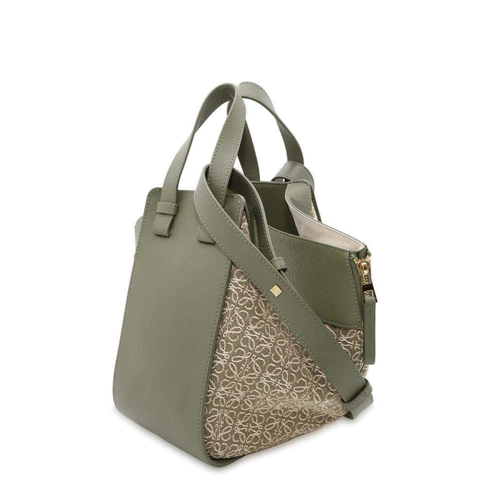 Loewe  Canvas Leather Handbag Shoulder Bag (Pre-Owned)