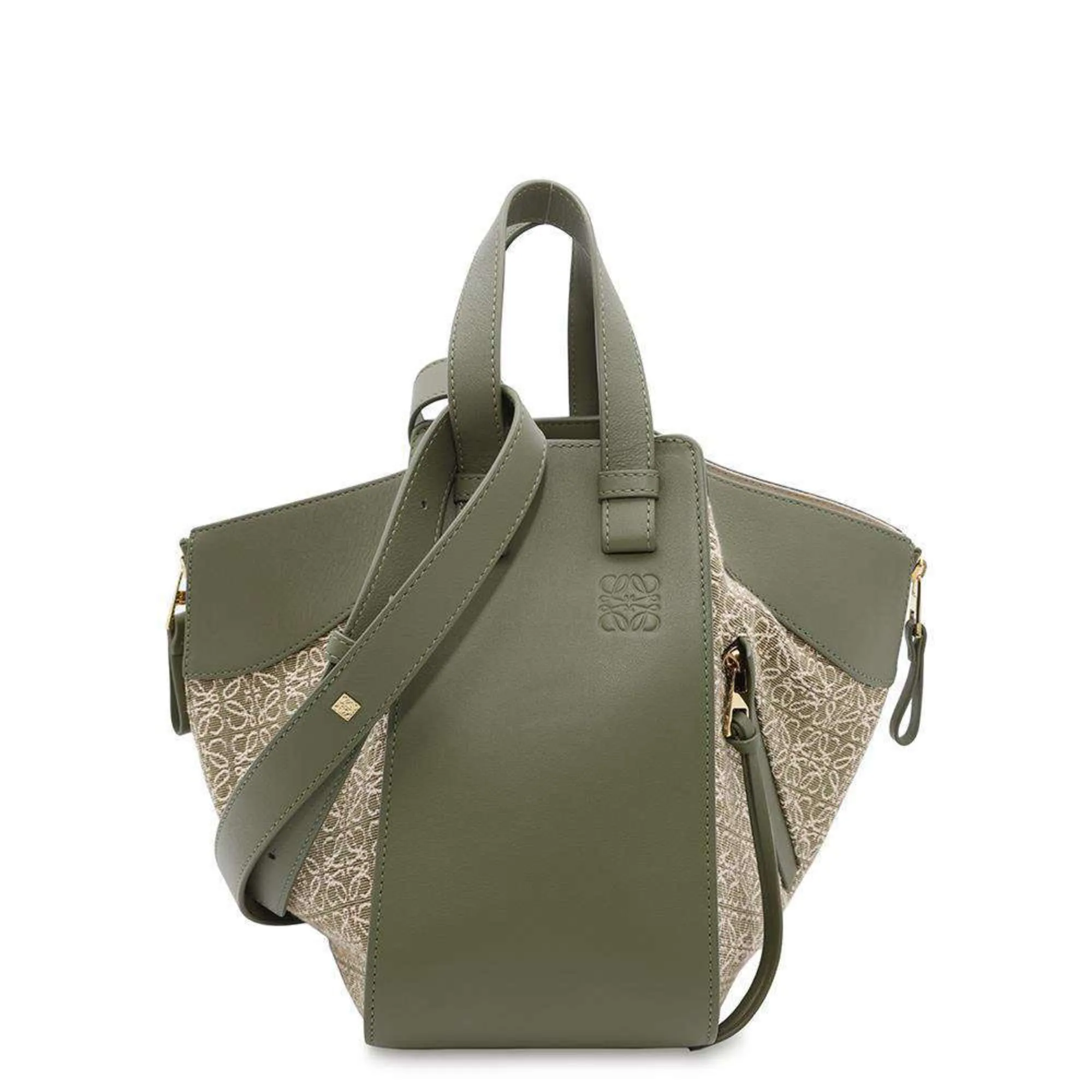 Loewe  Canvas Leather Handbag Shoulder Bag (Pre-Owned)