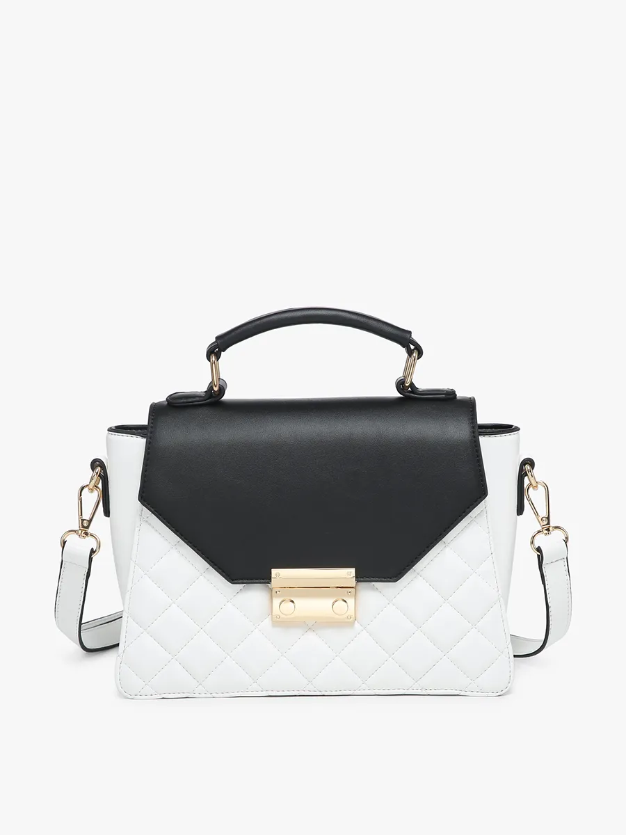 Lou Vegan Square Quilted Crossbody
