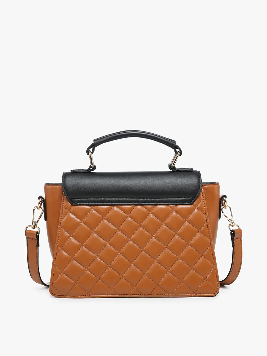 Lou Vegan Square Quilted Crossbody