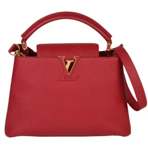 Louis Vuitton Color Sacrlet Leather Handbag Shoulder Bag (Pre-Owned)