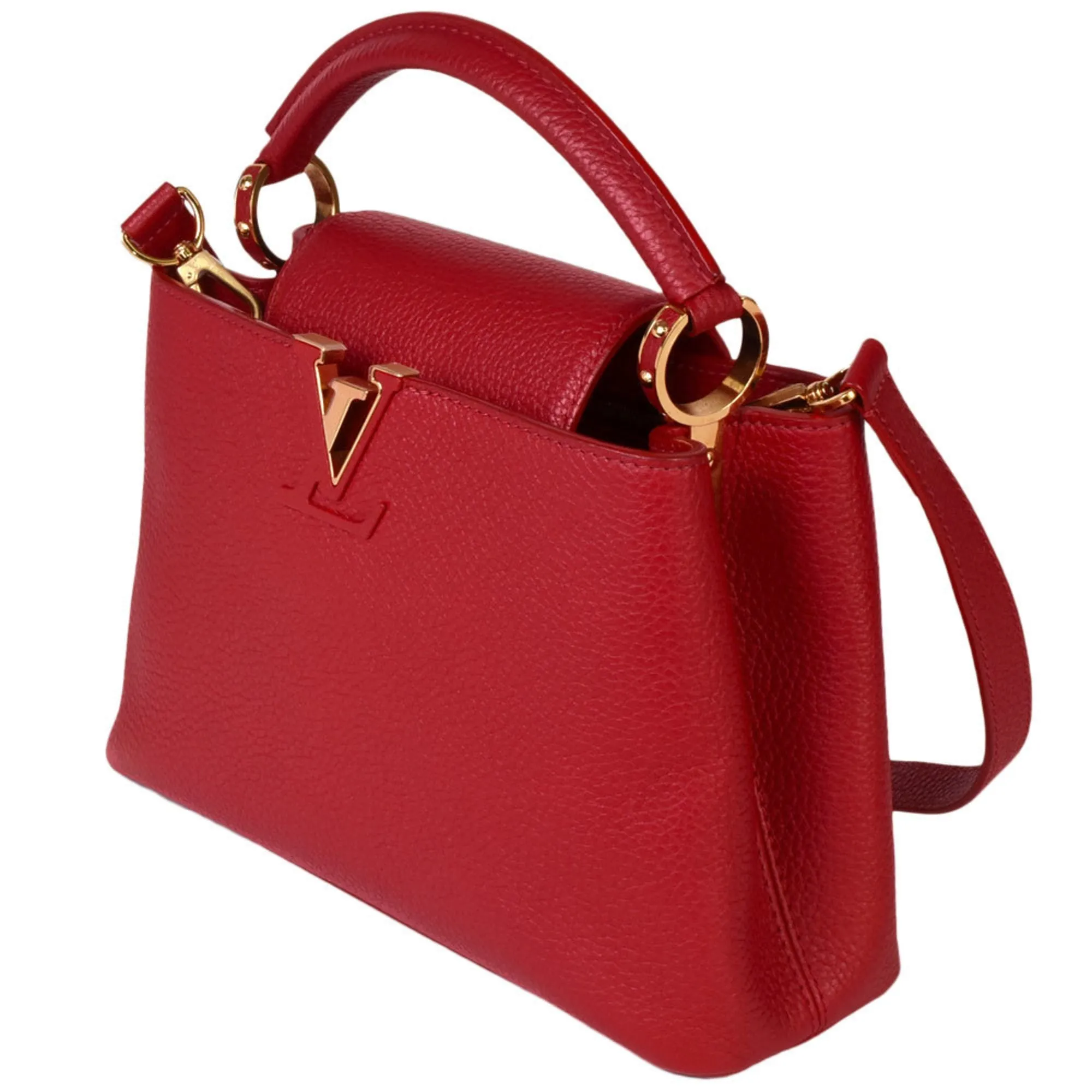 Louis Vuitton Color Sacrlet Leather Handbag Shoulder Bag (Pre-Owned)