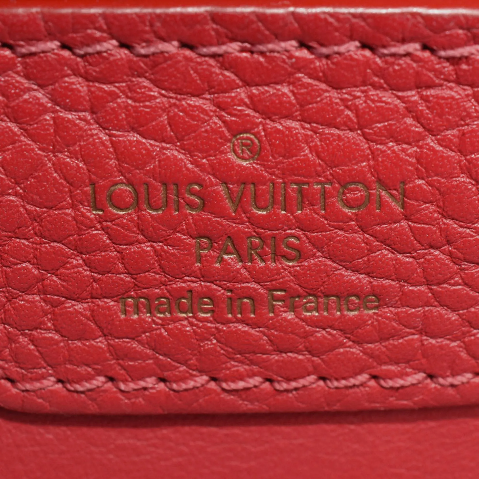 Louis Vuitton Color Sacrlet Leather Handbag Shoulder Bag (Pre-Owned)