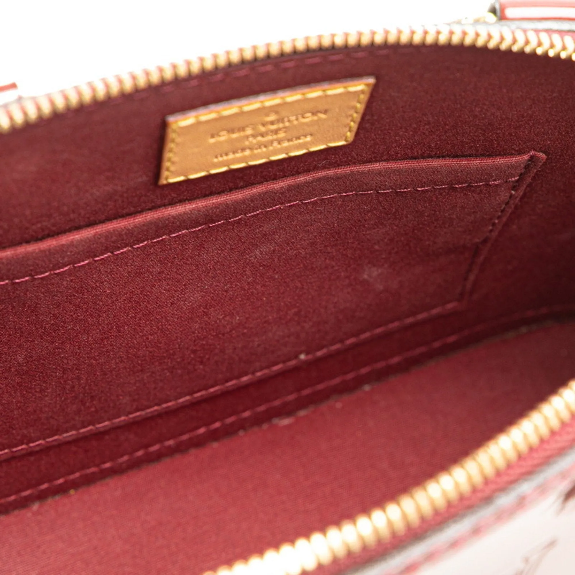 Louis Vuitton Griotte Wine Patent Leather Handbag Shoulder Bag (Pre-Owned)