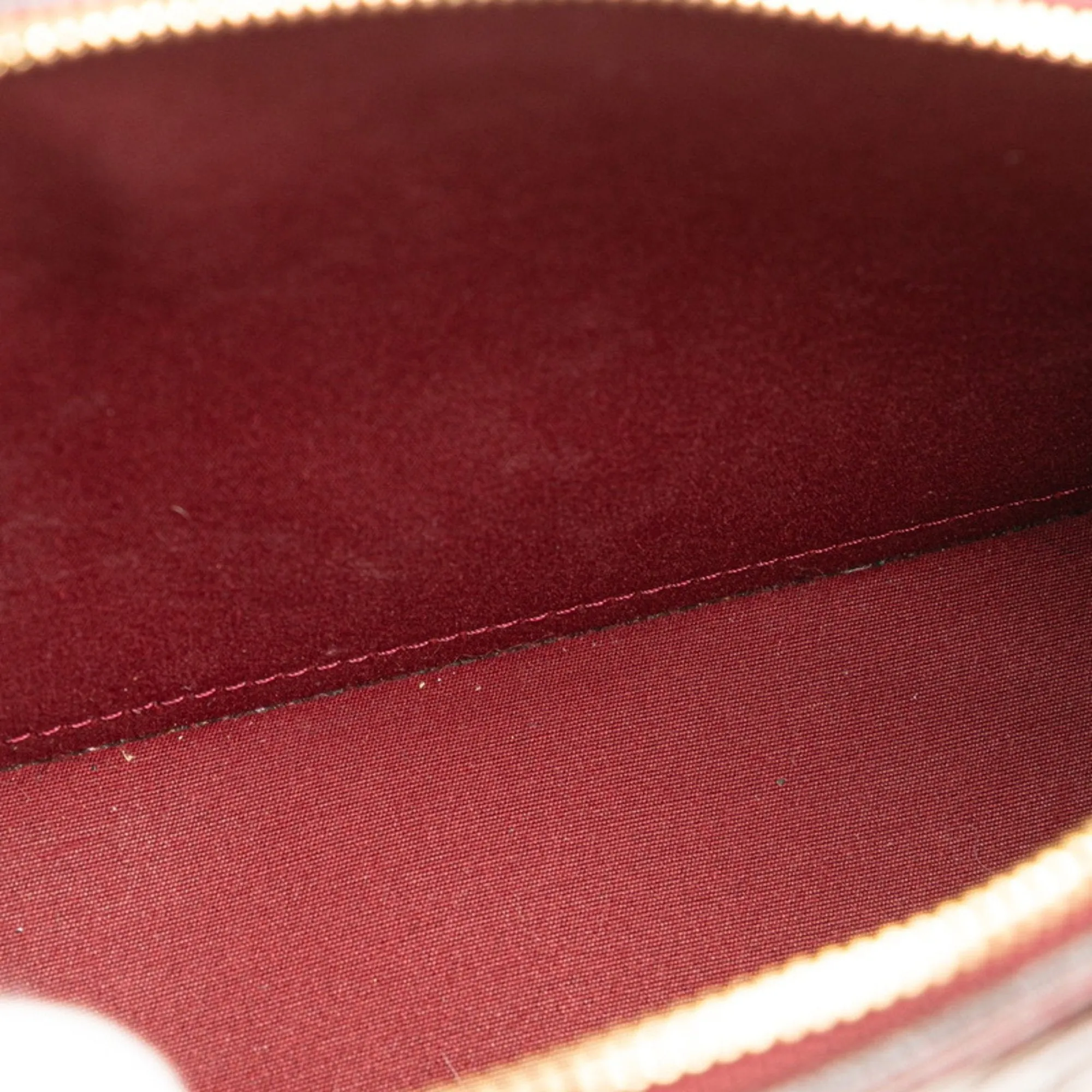 Louis Vuitton Griotte Wine Patent Leather Handbag Shoulder Bag (Pre-Owned)
