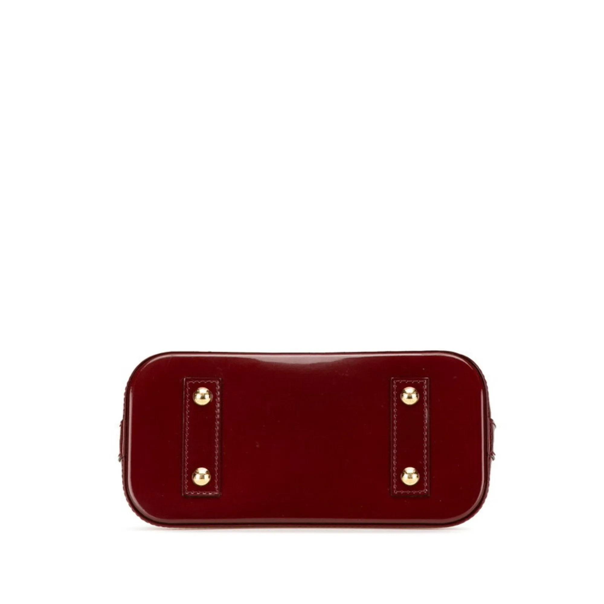 Louis Vuitton Griotte Wine Patent Leather Handbag Shoulder Bag (Pre-Owned)