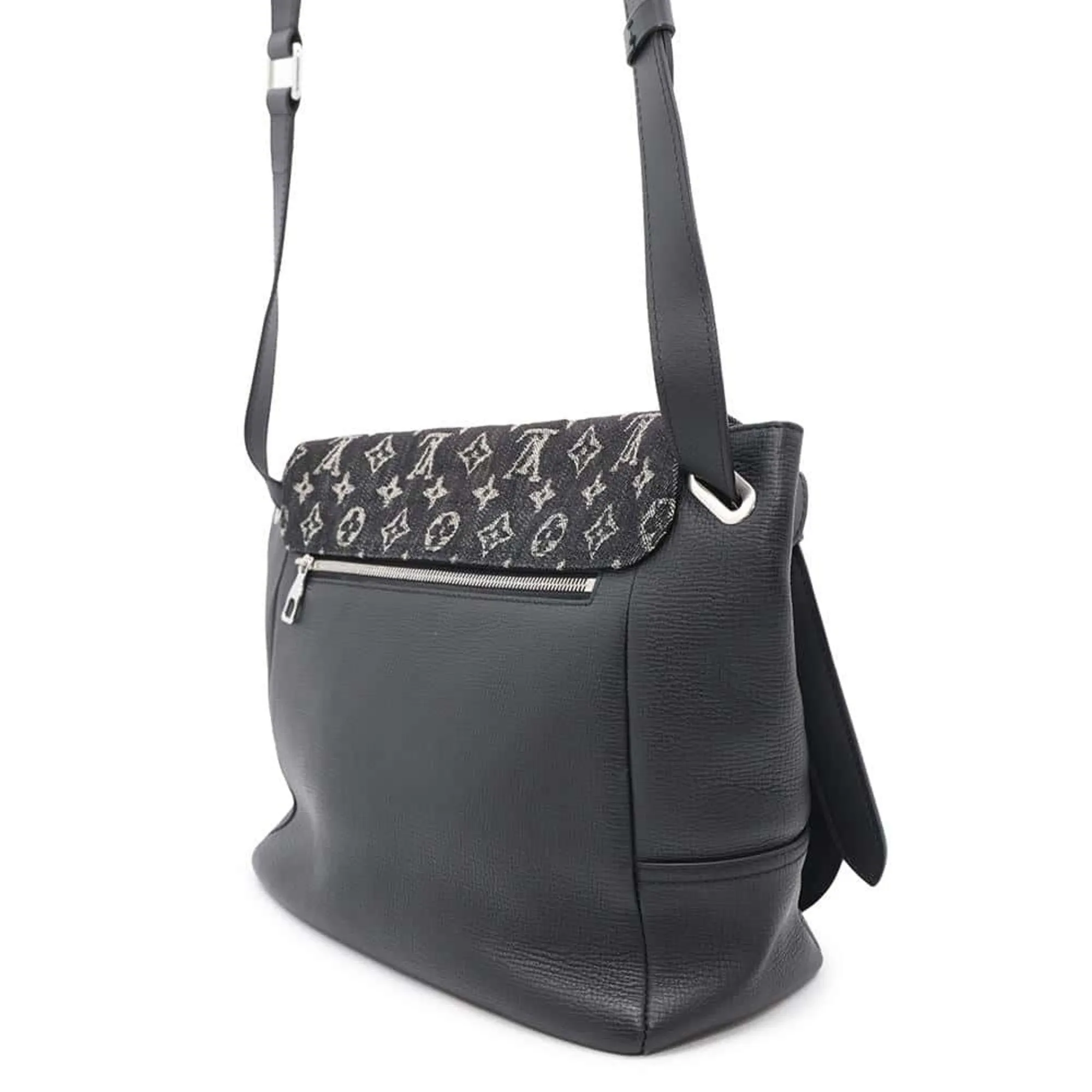 Louis Vuitton Monogram blue Leather Shoulder Bag (Pre-Owned)