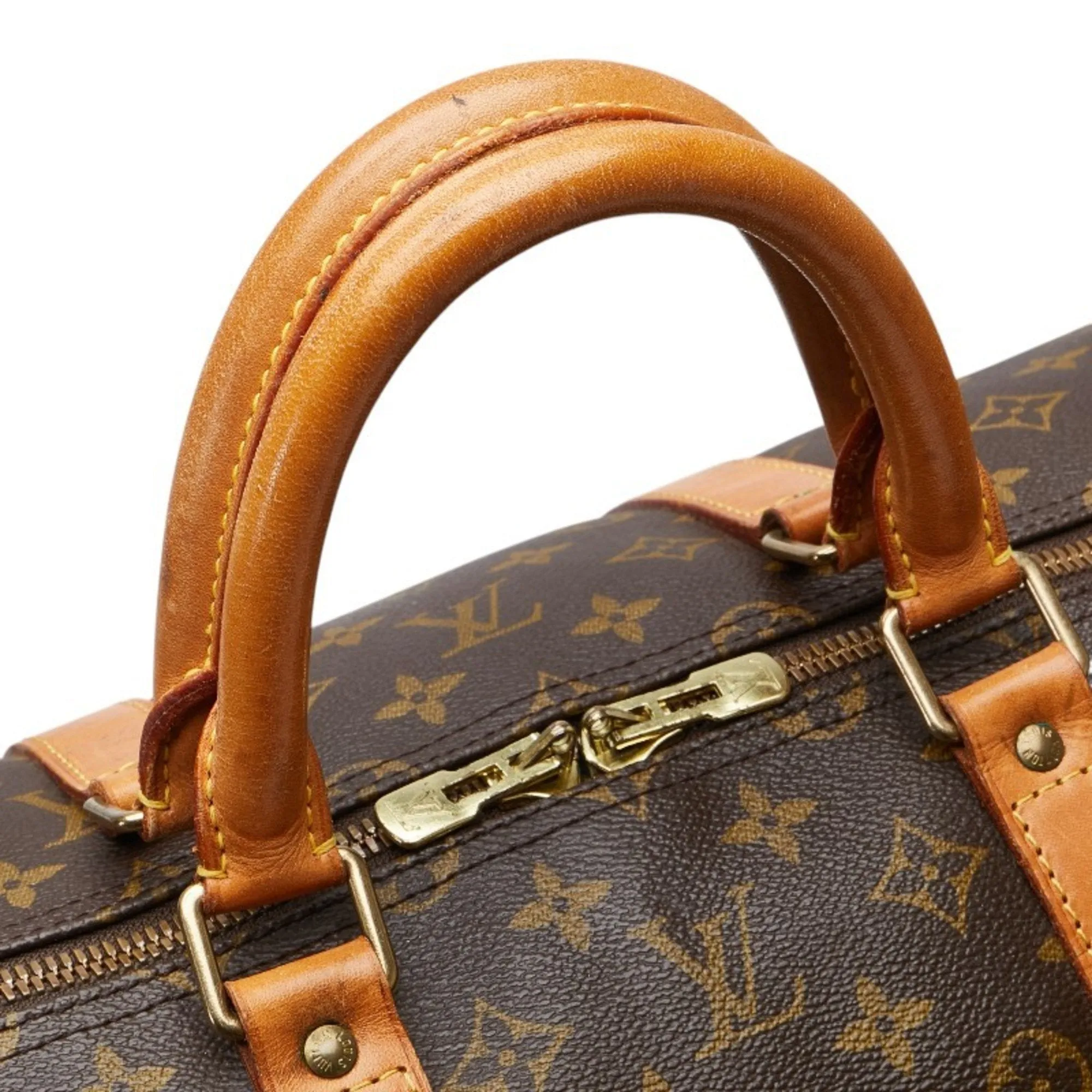 Louis Vuitton Pvc Leather Boston Bag Shoulder Bag (Pre-Owned)