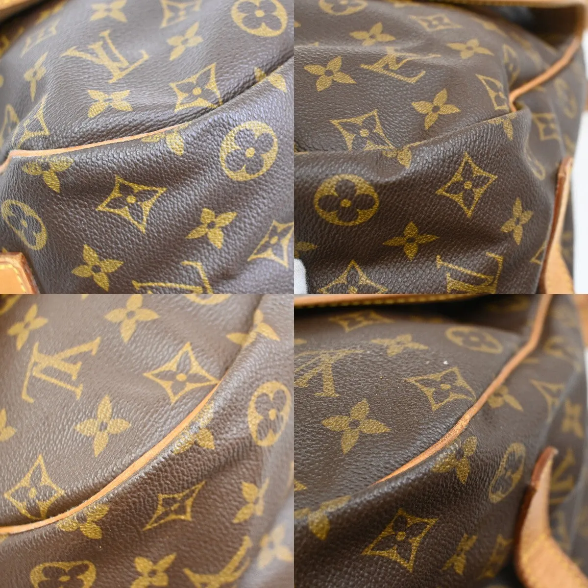 Louis Vuitton Saumur 35 Canvas Shoulder Bag (Pre-Owned)