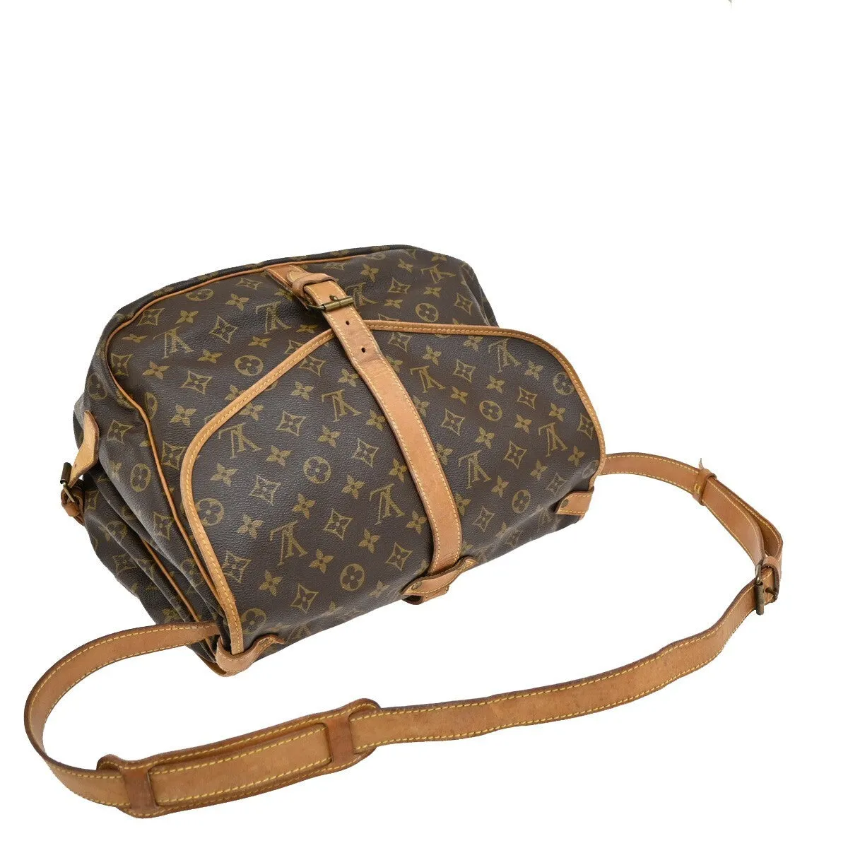 Louis Vuitton Saumur 35 Canvas Shoulder Bag (Pre-Owned)
