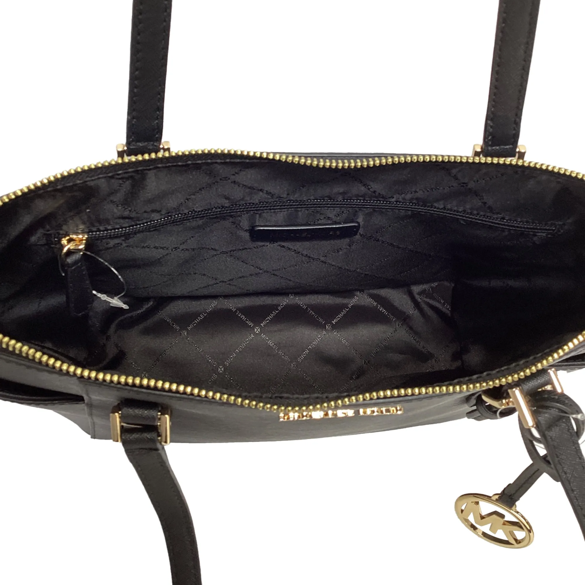 Michael Kors Charlotte Medium Bag in Black Leather