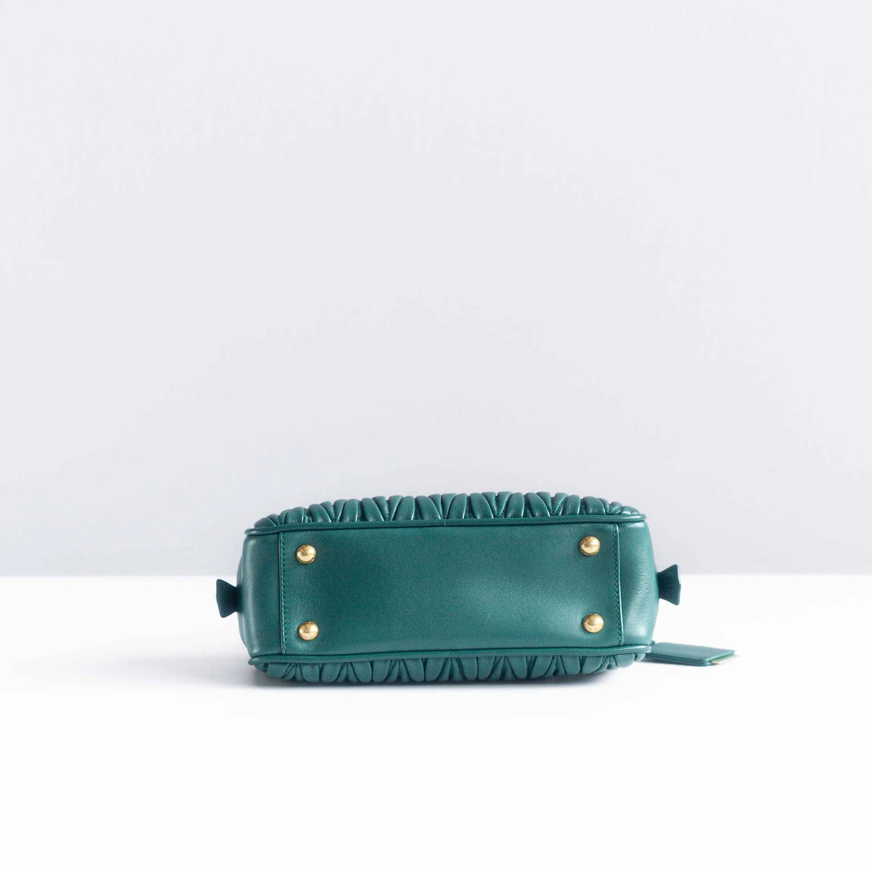 MIUMIU - BAG ARCADIE MATELASS?? BLUE LAGOON LEATHER