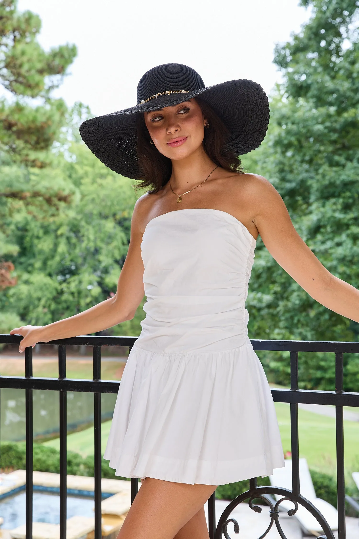 Nila Charm Trim Straw Hat