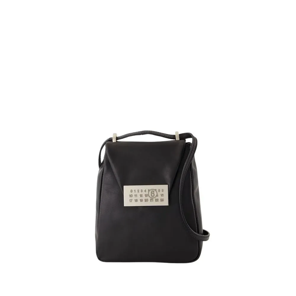 Numeric Small Crossbody - Leather - Black