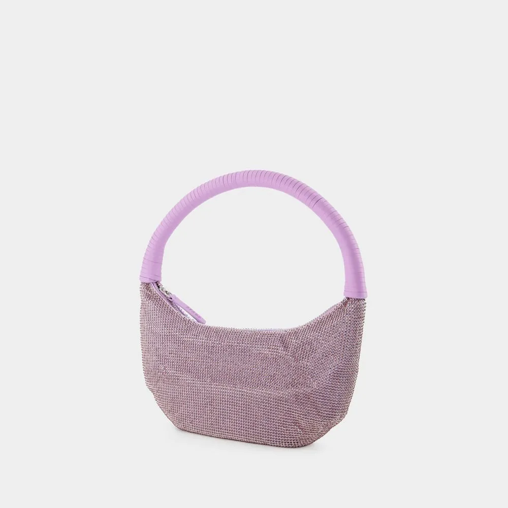 Pepper Crystal  Hobo Bag  - Lilac - Strass