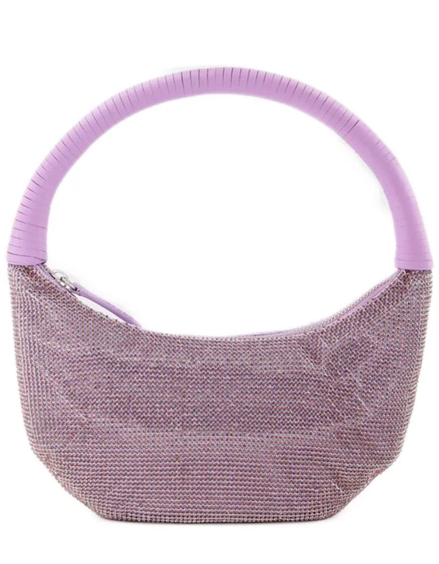 Pepper Crystal  Hobo Bag  - Lilac - Strass