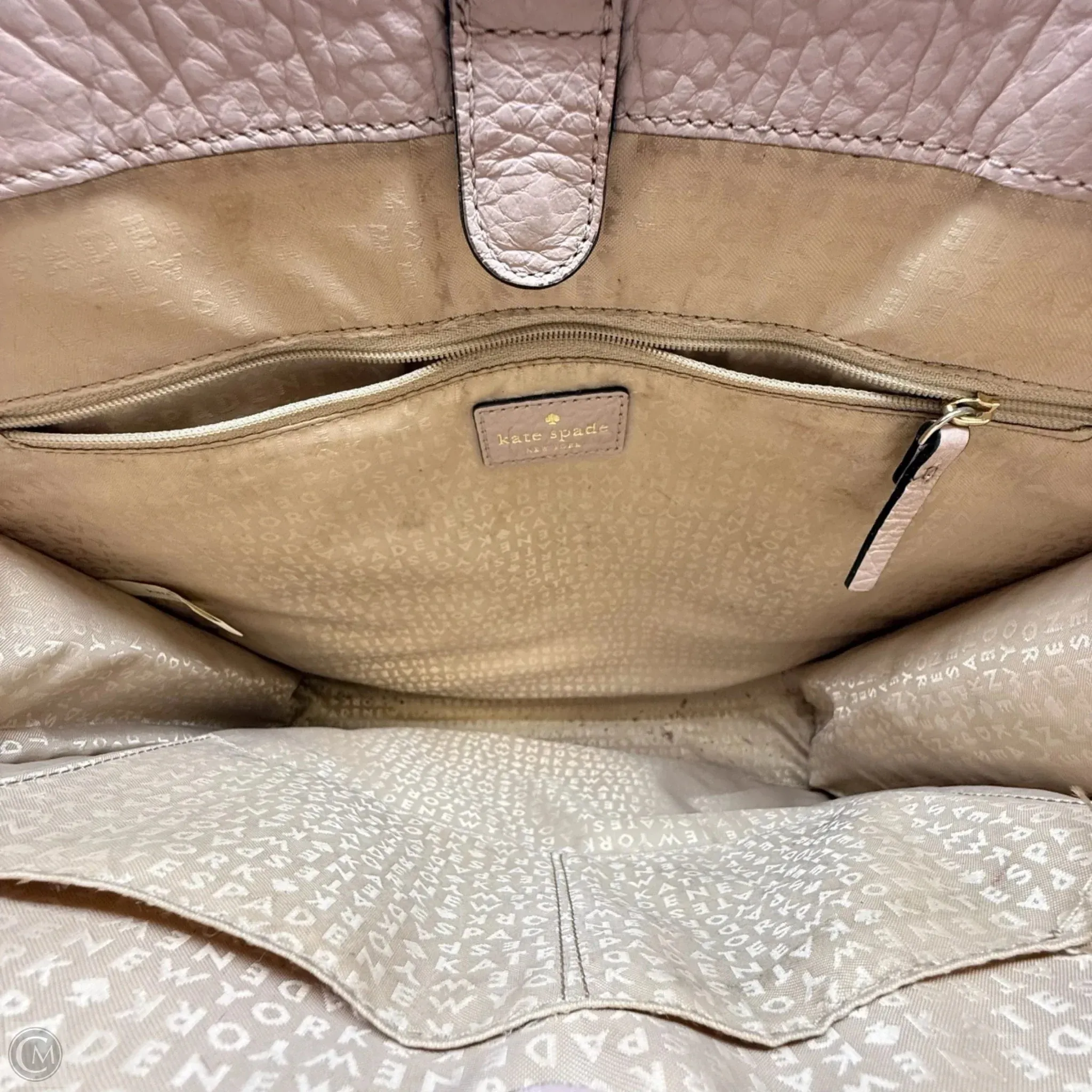 Perri Lane Bubbles Lynne Perforated Leather Tote Bag Designer By Kate Spade, Size: Large