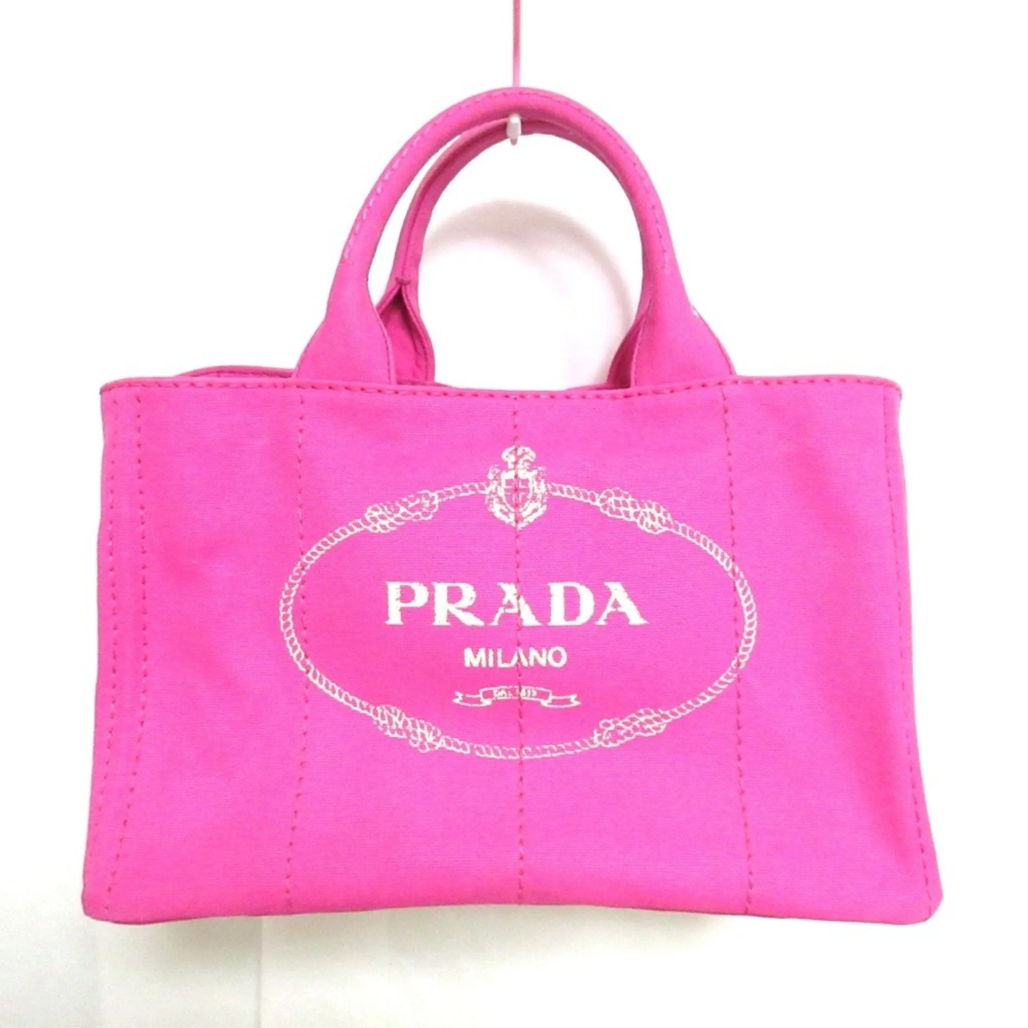 Prada Canapa Shoulder Bag Tote Bag (Pre-Owned)