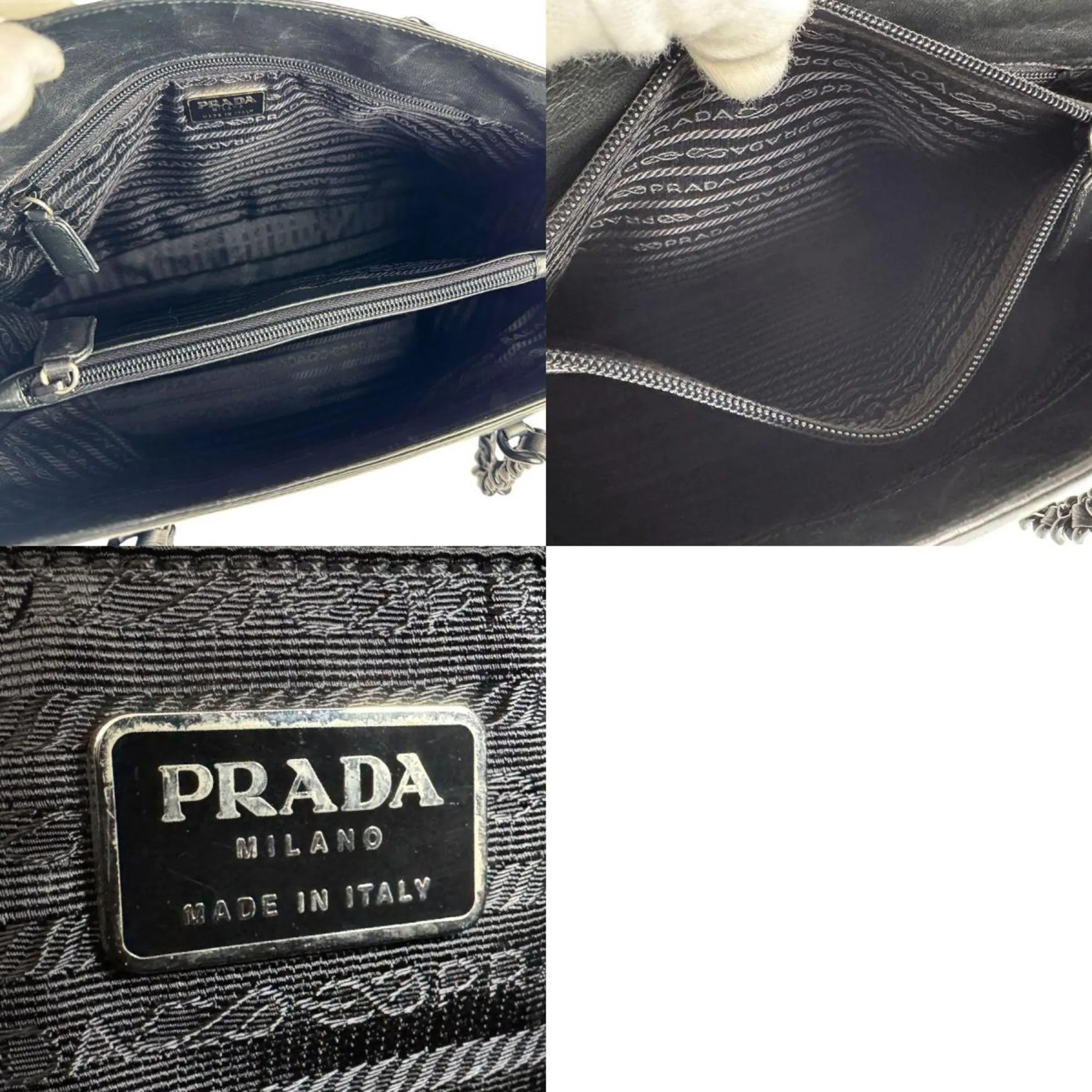 Prada Leather Plastic Shoulder Bag (Pre-Owned)