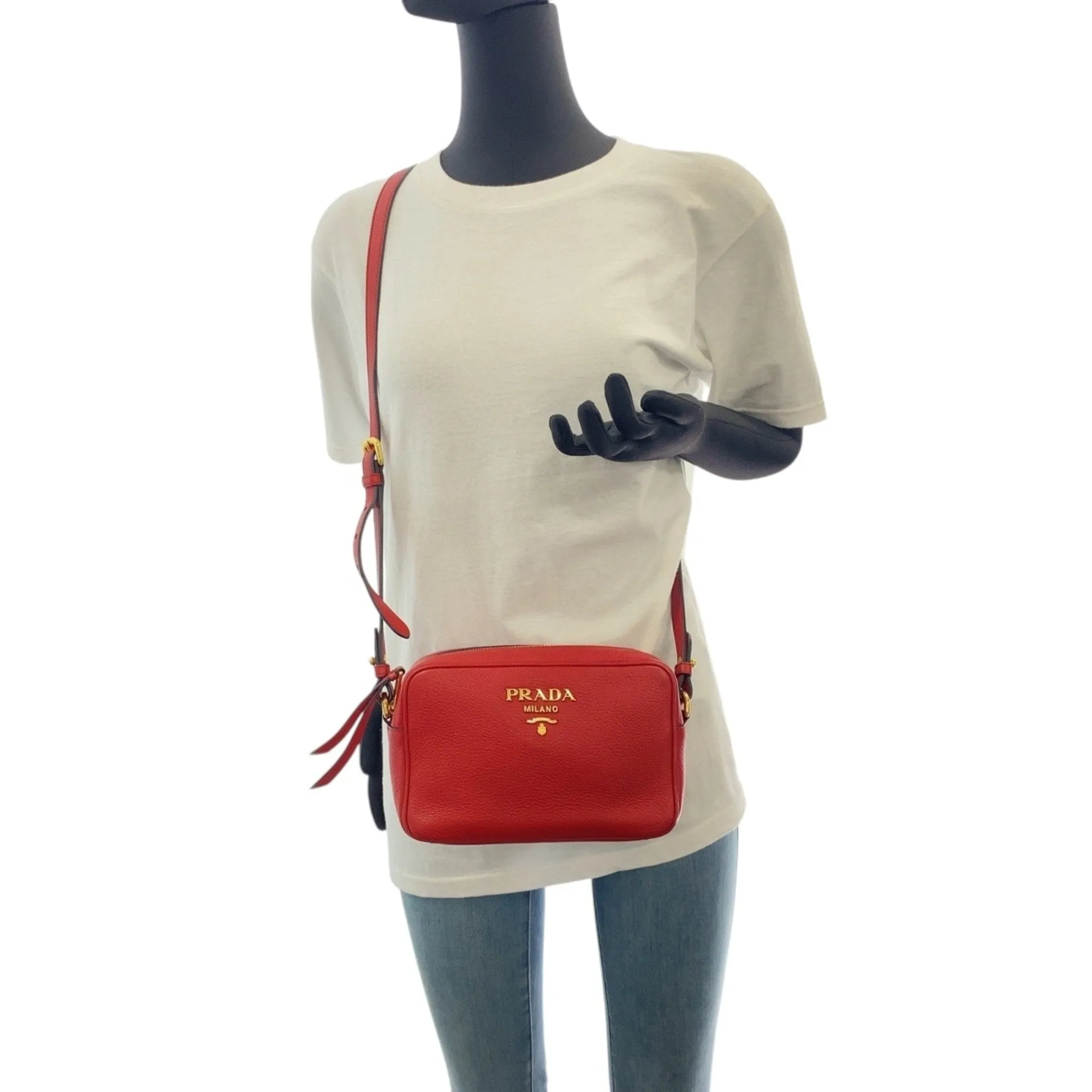 Prada Leather Shoulder Bag (Pre-Owned)