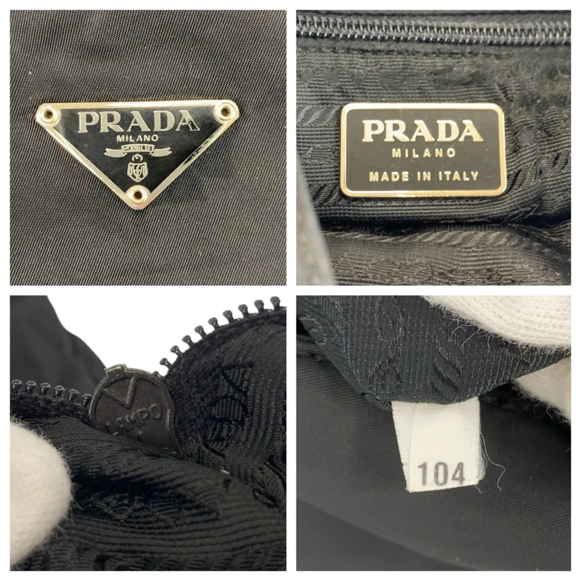 Prada Nylon Messenger Bag Shoulder Bag (Pre-Owned)