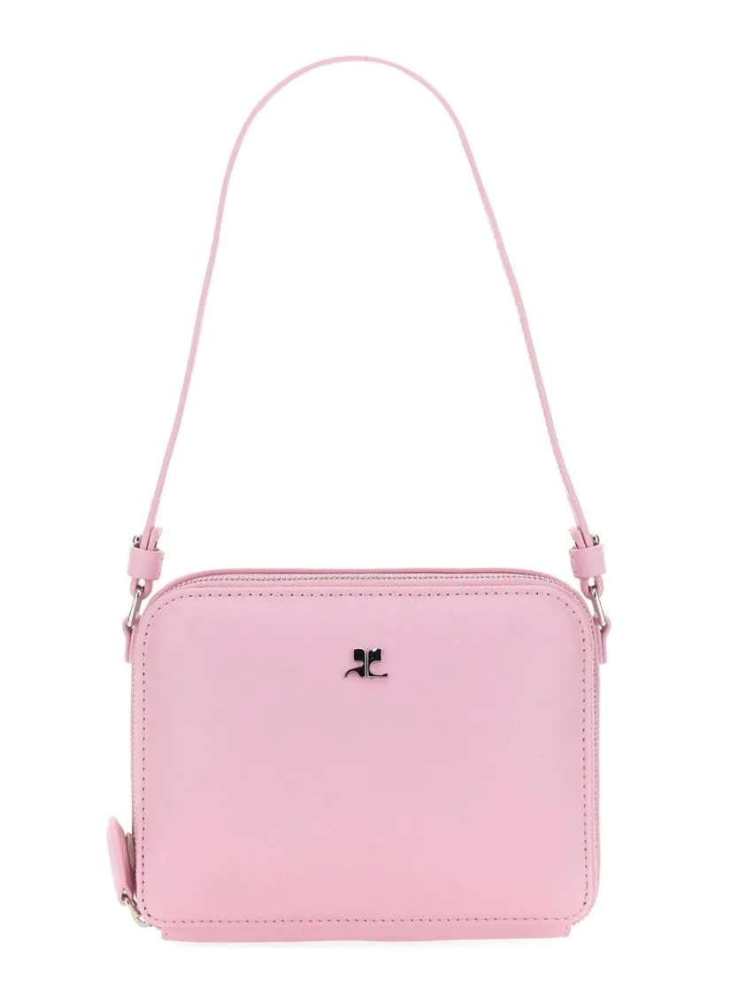 Rectangular Shoulder Bag With Adjustable Strap And Minimalist Design
