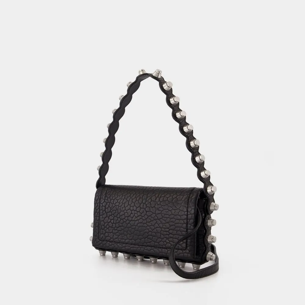 Roz Wallet Shoulder Bag - Leather - Black