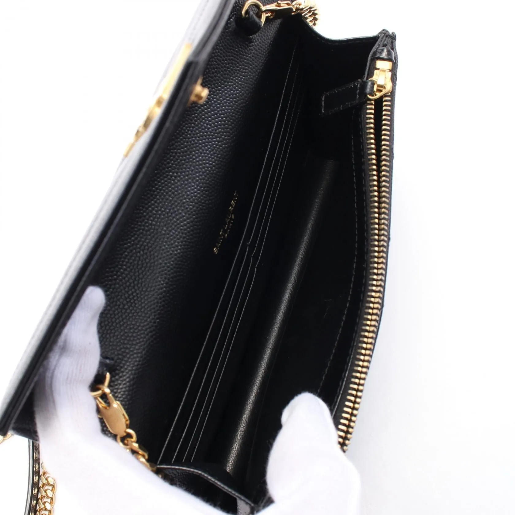 Saint Laurent Cassandra Leather Shoulder Bag