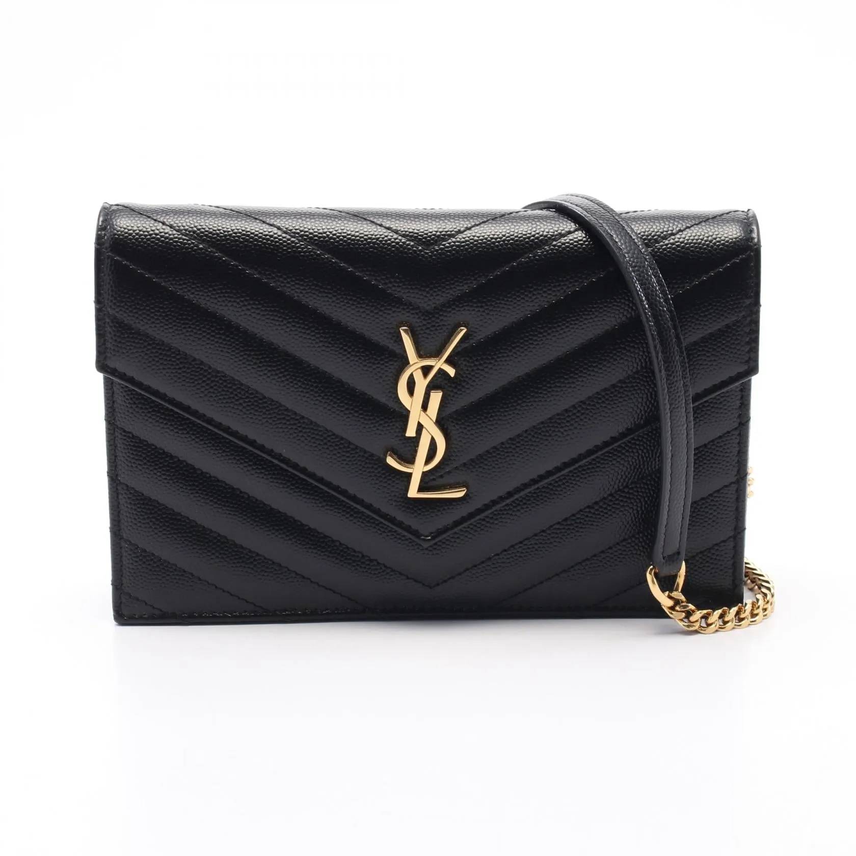 Saint Laurent Cassandra Leather Shoulder Bag