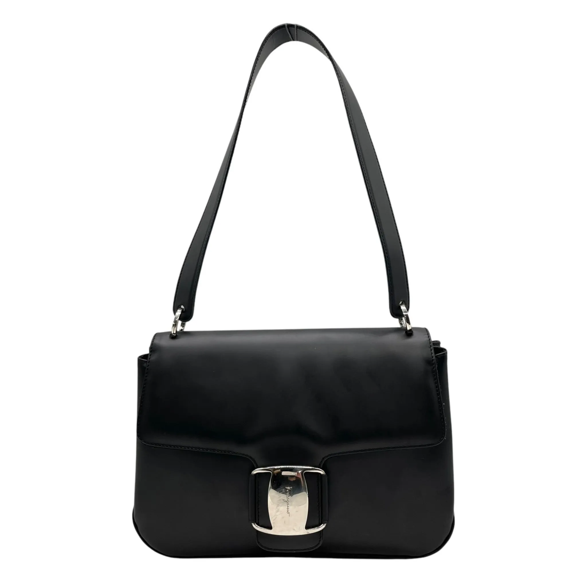 Salvatore Ferragamo Leather Handbag Shoulder Bag (Pre-Owned)