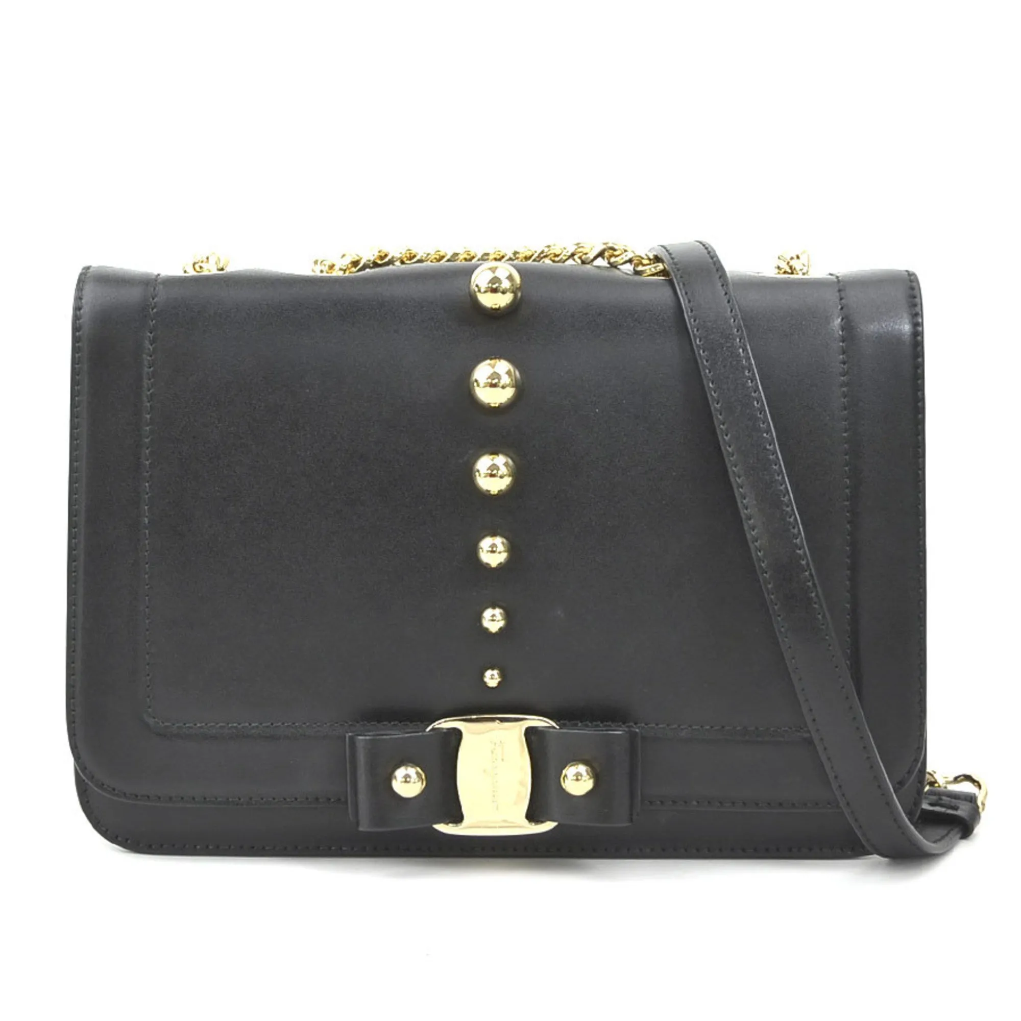 Salvatore Ferragamo  Leather Shoulder Bag (Pre-Owned)