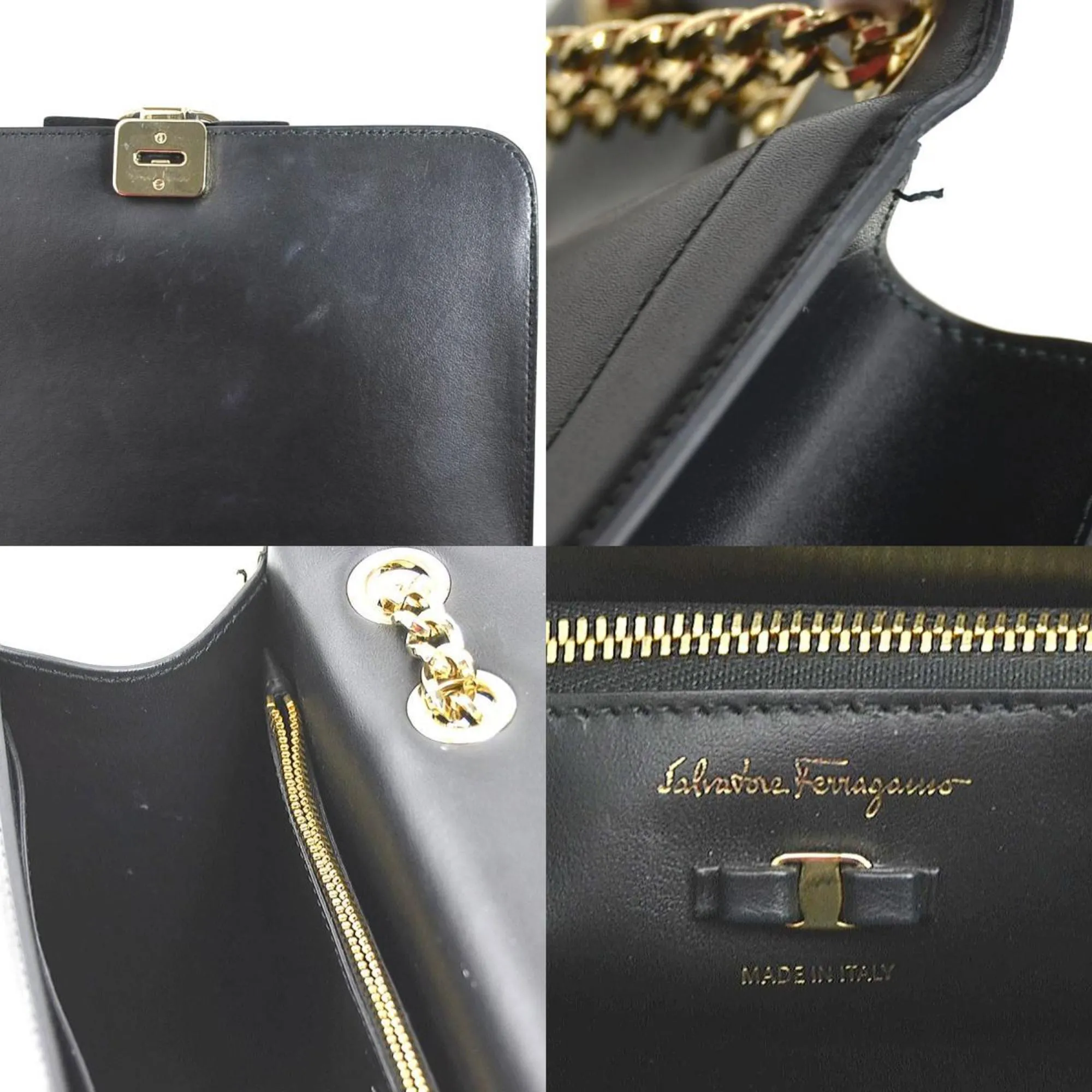 Salvatore Ferragamo  Leather Shoulder Bag (Pre-Owned)