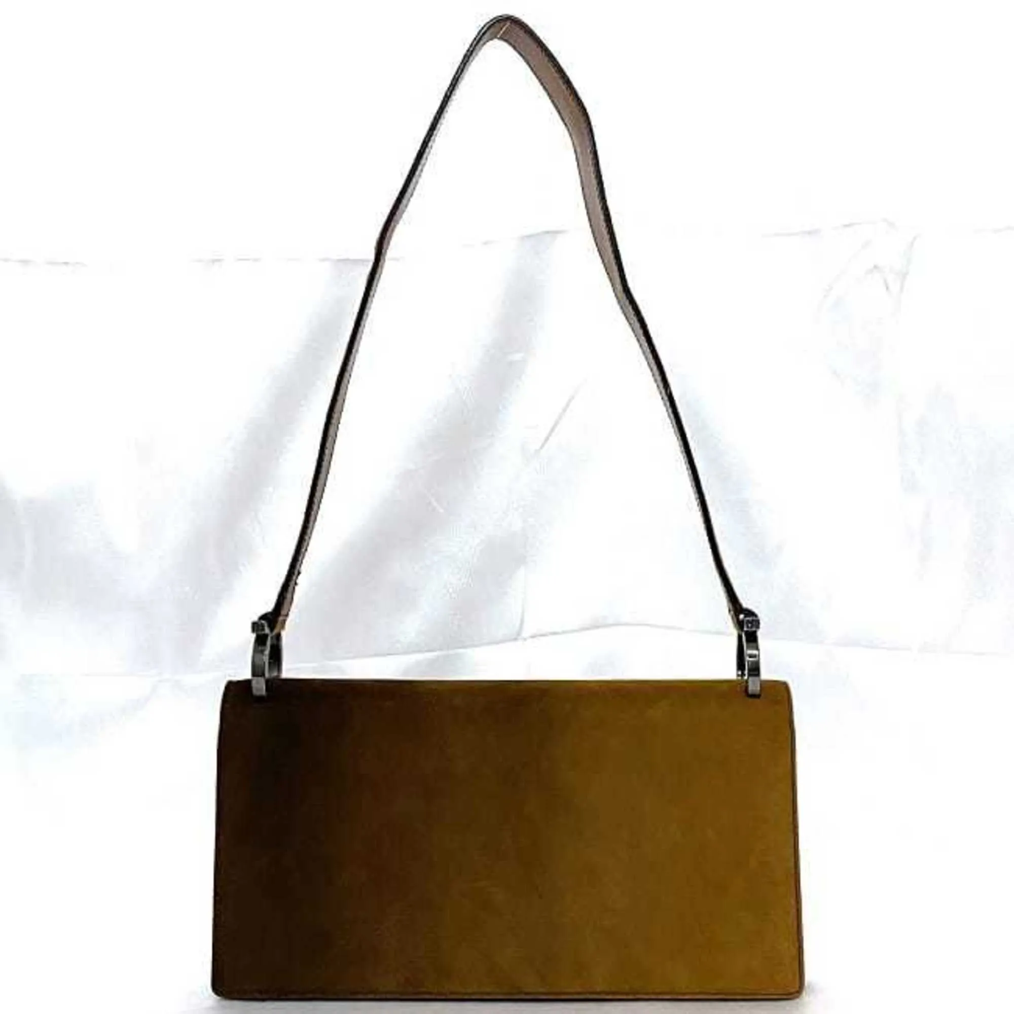 Salvatore Ferragamo Suede Leather Handbag Shoulder Bag (Pre-Owned)