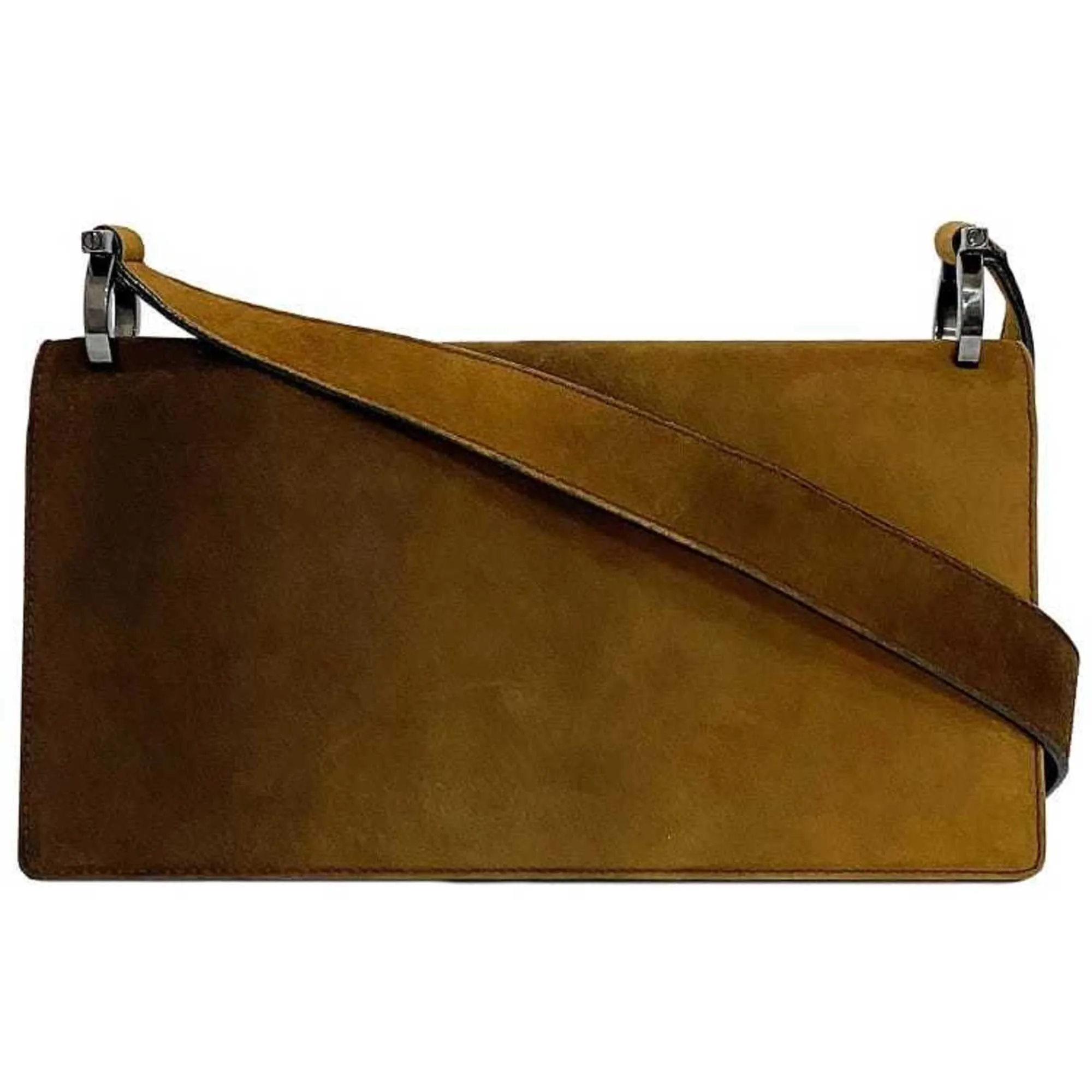 Salvatore Ferragamo Suede Leather Handbag Shoulder Bag (Pre-Owned)
