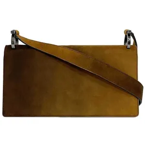 Salvatore Ferragamo Suede Leather Handbag Shoulder Bag (Pre-Owned)