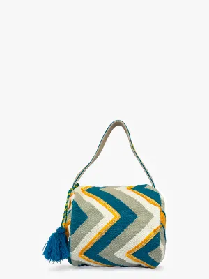 Shirley Chevron Round Bag