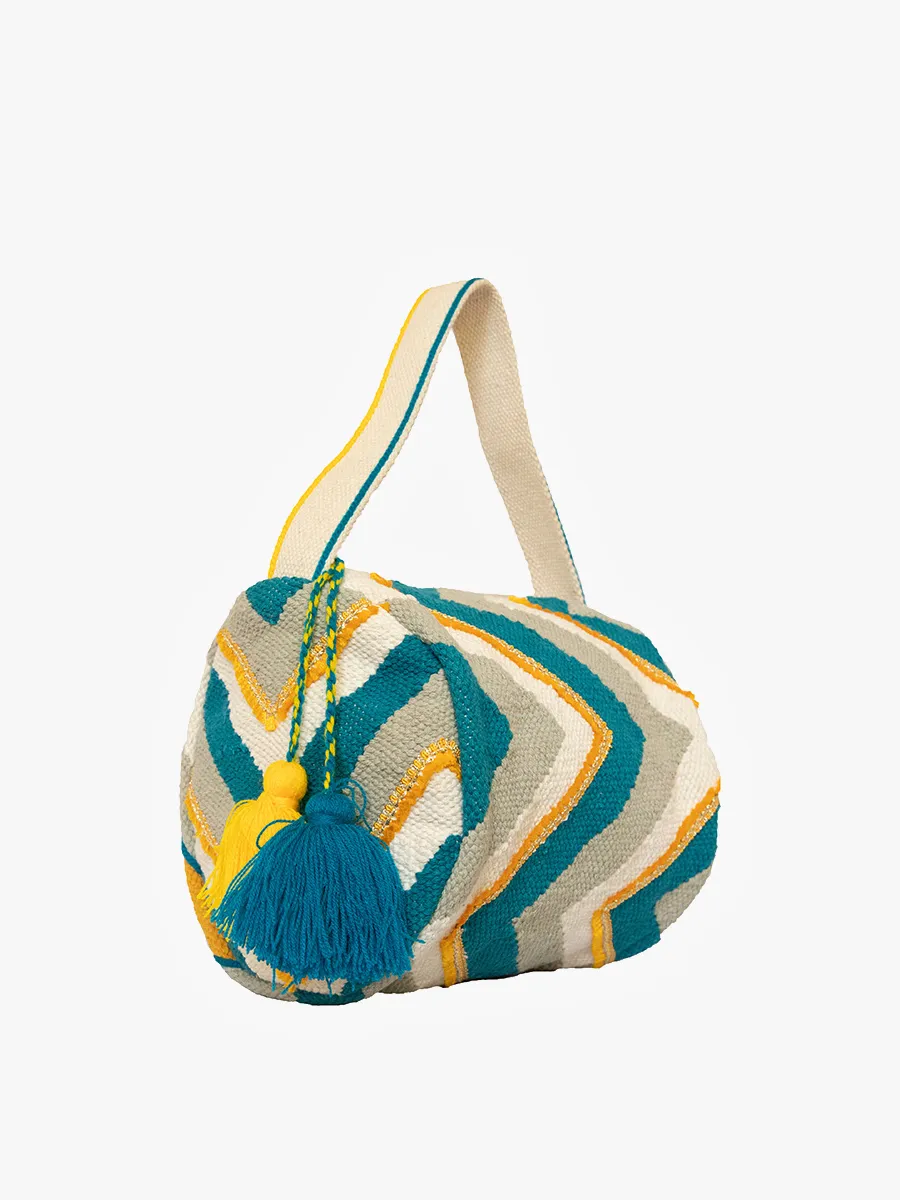 Shirley Chevron Round Bag