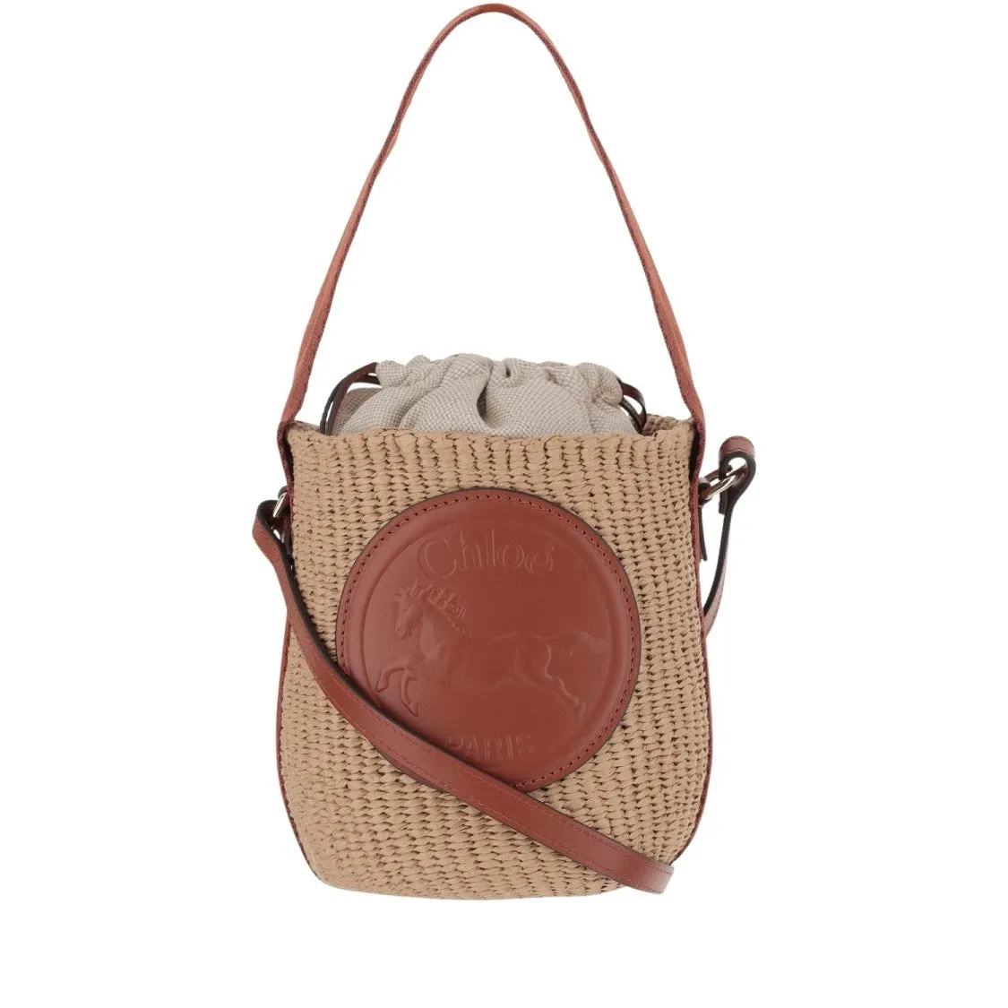 Small Horse Medal Bag Made Of Natural Fibers