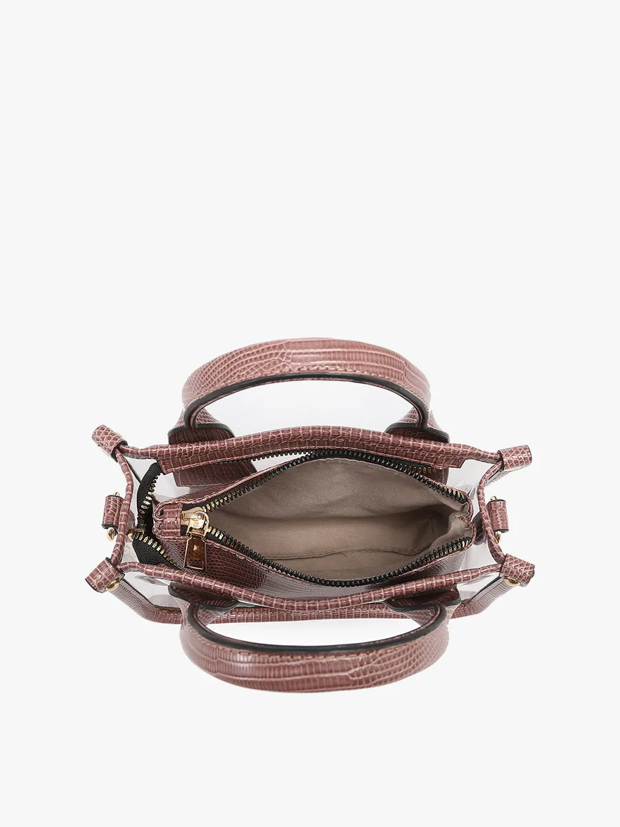 Stacey Vegan Clear Satchel