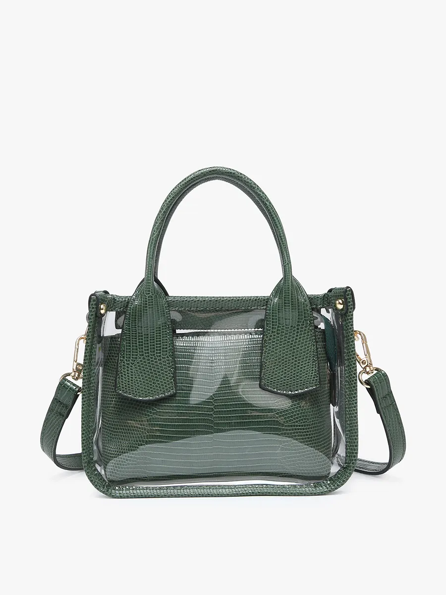 Stacey Vegan Clear Satchel